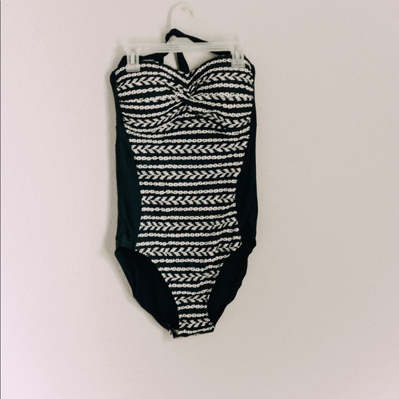 Blue & White one piece swimsuit - Picture 1 of 2